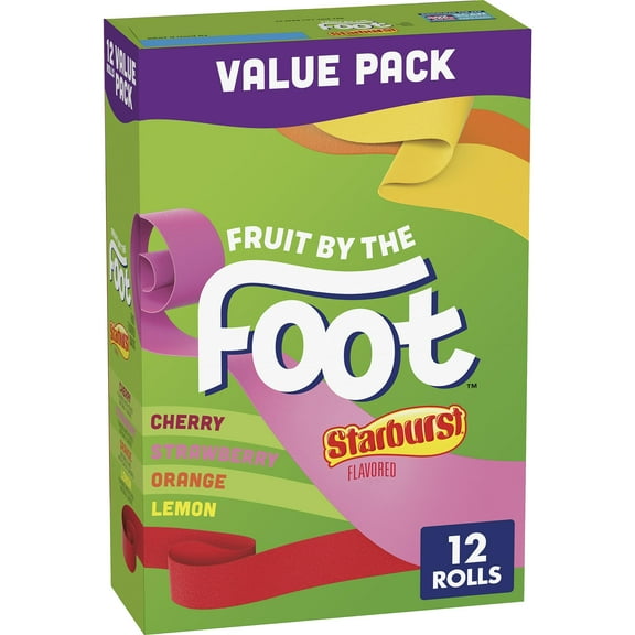 Betty Crocker Fruit By The Foot Fruit Flavored Snacks, Starburst, Variety Pack, 12 Ct