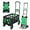 Green, variant on Folding Hand Truck, 330 LB Heavy Duty Dolly Cart with Foldable Basket, Foldable Hand Truck with Bungee Rope, Rubber Wheels and Retractable Handle for Luggage, Travel, Moving, Office