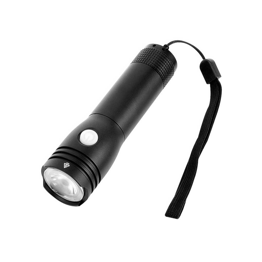 Strong Light Electric Flashlight Zoom Flashlight Antislip Work