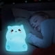 thumbnail image 1 of Luz nocturna para gatos, luz nocturna de silicona para niños, luz nocturna regulable para niños con control remoto y función de sincronización, adecuada para habitación de bebé, sala de estar, garaje,, 1 of 5