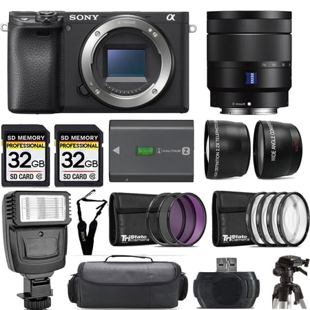 Sony a6400 Mirrorless Camera +16-70mm f/4 ZA OSS Lens +Flash- Kit
