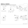 thumbnail image 5 of Kingston Brass KB6337BXSO Metropolitan Single-Handle Pressure Balanced Shower Faucet, Brushed Brass, 5 of 7