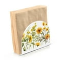thumbnail image 2 of Sunflowers with Leaves Abstract Acrylic Napkin Holder Clear Paper Tissue Dispenser Kitchen Dining Room Bathroom Party Hotel, 2 of 8