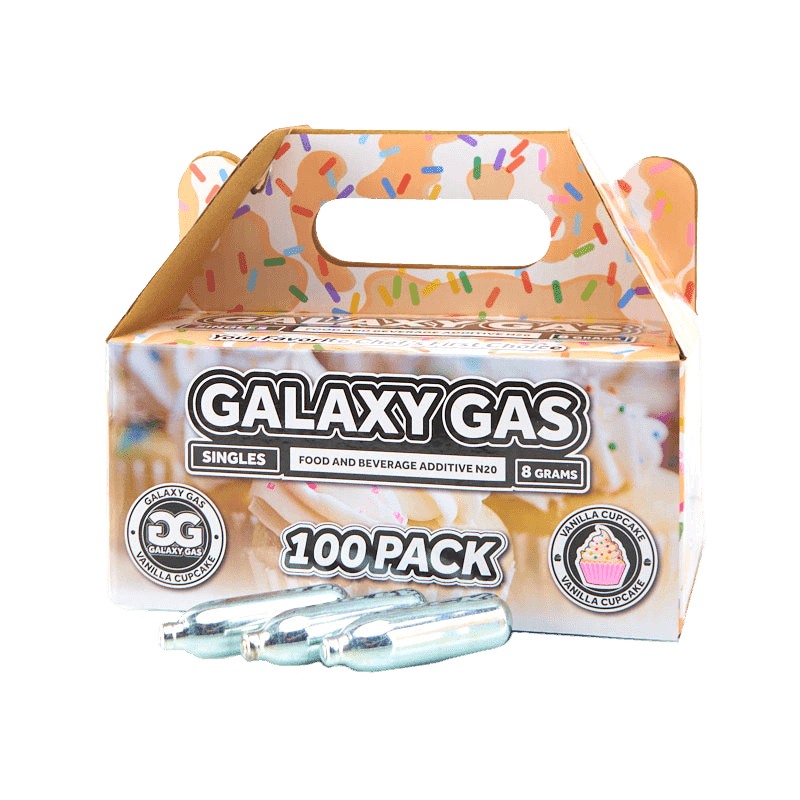 *NEW* Galaxy Gas Infusion Singles Vanilla Cupcake N2O 8g Whip Cream