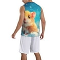 thumbnail image 2 of Pofeuu Cloud Cute Hamster Print Basketball Jersey, Shirts for Men Youth Basketball Jersey Crew Neck-4X-Large, 2 of 6