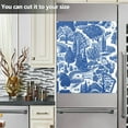 thumbnail image 3 of Yayeee Magnetic Dishwasher Cover for The Front Decoration Home Kitchen Machine Sticker Protector, Blue Garden Pattern, 3 of 6