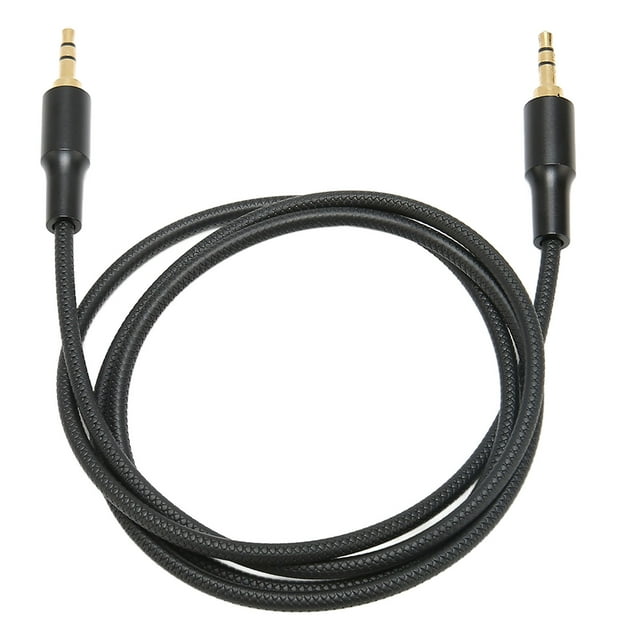 Cable auxiliar de sonido macho a macho de 3,5 mm, cable estéro tejido de nailon, compatible con radios estéreo de automóvil, auriculares, parlantes, portátiles de