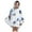 A-White, variant on NIEWTR Hooded Plush Robe for Boys Girls Flannel Fluffy Winter PJ Robe With Pockets Soft Long Sleeve Plush Bathrobe(7-16 Years)