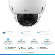 Amcrest UltraHD 4K (8MP) AI Outdoor Security POE IP Camera, 3840x2160, 4K @30fps, 2.8mm Lens, IP67 Weatherproof, IK10 Vandal Resistant Dome, MicroSD Recording, White (IP8M-2693EW-AI)