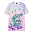 thumbnail image 2 of Hazbin Hotel Hombres Camiseta Manga Corta Impreso Verano Cuello Redondo Top Casual Sudadera Rosa/3XL, 2 of 4