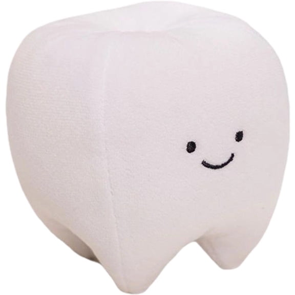 Jiibva Cartoon Teeth Plush Pendant Tooth Doll Pendant Backpack Keyring Teeth Doll Keychain Plush Toy Bag Charm Home Decor Gift