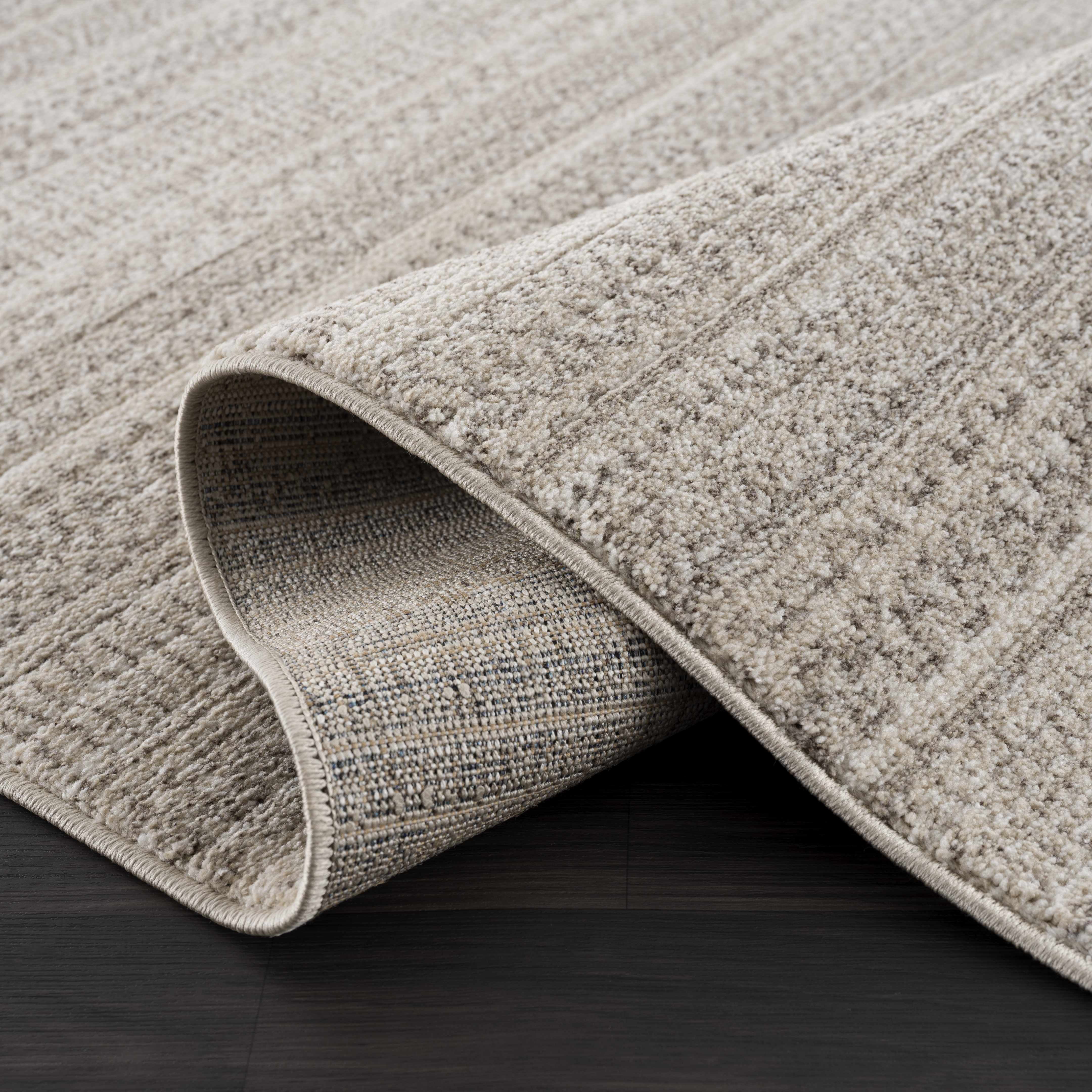 Hauteloom Casablanca Collection Living Room Bedroom Area Rug - Cozy Moroccan Farmhouse Carpet - Brown, Beige - 6'7" x 9'