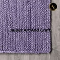 thumbnail image 4 of Jaipur Art And Craft Braided Reversible Indoor Carpet Rectangle Blue Jute Area Rug (5x8 Sq ft), 4 of 6