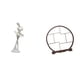 thumbnail image 1 of Elegante Figura De Bailarina Con Soporte De Exhibición De Madera, Escultura De Arte Moderno Para Dormitorio, Oficina, Decoración Del Hogar, Organizador, Estante Antiguo, Regalo, 1 of 8