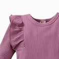 thumbnail image 4 of Paguaki Baby Girl Clothes Toddler Baby Girl Clothes 3 6 9 12 18 72 Months Fall Outfits Bodysuit and Pants with Bow, 4 of 5