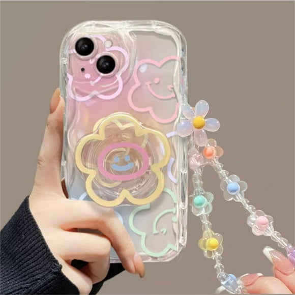 Cute Bow Bracket Bracelet Phone Case for Samsung Galaxy S24 Ultra A54 A55 A24 A25 A15 A33 A34 A35 A31 A32 A51 A52 A53 Cover good
