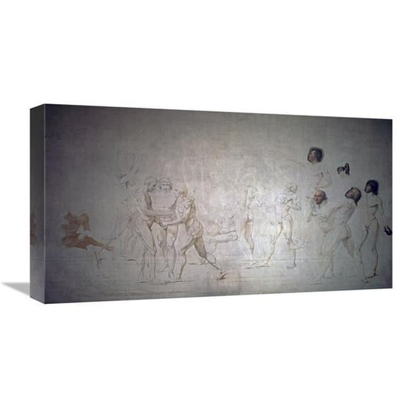 22 in. Serment Du Jeu De Paume Art Print - Jacques-Louis David