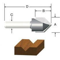 ROUTER BIT 1/2 V-GROOVE