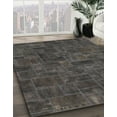 thumbnail image 3 of Ahgly Company Machine Washable Indoor Square Abstract Carbon Gray Area Rugs, 7' Square, 3 of 7