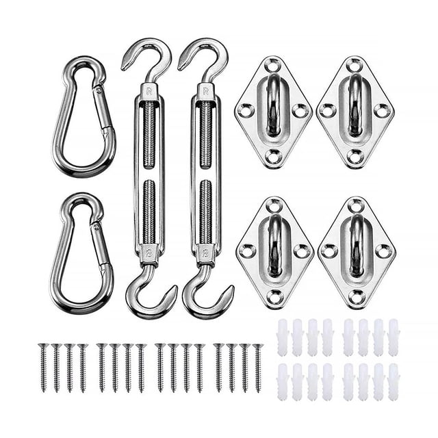 Juego De Herrajes Para Vela De Sombra Triangular De Servicio Pesado Kit De Fijación De Vela De Sombra Rectangular Cuadrada Speravity HA014051-00