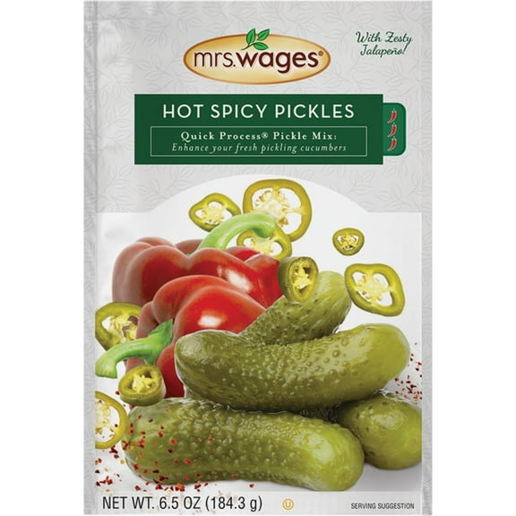 3 Pcs Mrs. Wages Quick Process 6.5 Oz. Hot Spicy Pickling Mix