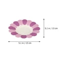 thumbnail image 2 of GOOHOCHY 50 platos de papel desechables con forma de flor para fiestas, picnics, 2 of 8