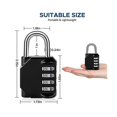 thumbnail image 2 of 2pcs 4-digit Combination Padlock, Suitable For Sports Lockers, Fences, Tool Boxes And Buckle Cabinets, 2 of 5