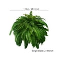 thumbnail image 2 of Single Silky Artificial Boston Fern Bush, 43Inch Large Artificial Ferns for Outdoors, Large Faux Ferns Artificial Plants, Suitable for Decorating Office, Living Room Faux Greenery, 60 Fronds, 2 of 6