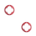 thumbnail image 2 of Naiovety Platos redondos estrechos y anchos prácticos, rueda de cadena de ciclismo, piezas de placa de de placa única con pernos de piñón, Rojo 2piezas Naiovety  CBP440157, 2 of 5