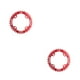 thumbnail image 3 of Toystoory Platos redondos estrechos y anchos prácticos, rueda de cadena de ciclismo, piezas de placa de de placa única con pernos de piñón, Rojo 2piezas Toystoory  CBP440157, 3 of 5