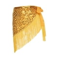thumbnail image 5 of QccHieUs Belly Dance Hip Scarf Fashion Shiny Performance Costume for Latin Dance Ballroom Yellow, 5 of 9