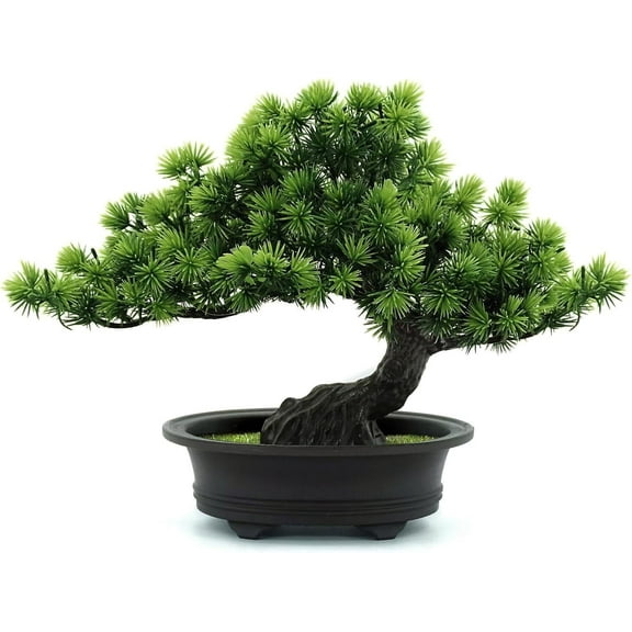 Artificial Plants,Greenery Bonsai, Room Decor Fake Bonsai Tree for Home Decor Indoor Bookshelf Office Desk Bathroom Farmhouse Decor, Tall 9.5"