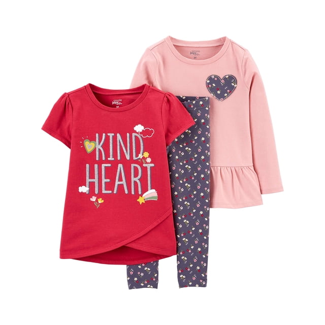 Set de ropa Simple Joys de Carter's Baby Girl de 3 piezas