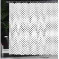 thumbnail image 3 of Ambesonne Diamond Shower Curtain, Monochrome Little Crystals, 69"Wx75"L, White and Black, 3 of 4