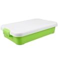 thumbnail image 1 of KAKOWELY Empty Sandbox Sand Tray with Lid Portable Sandbox Small Toy Storage Box Plastic Sandbox Outdoor Activities Sandbox Plaything Box,14.96"X9.84"X3.15", 1 of 5