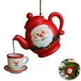 thumbnail image 5 of Dserfhy Christmas Teapot Ornament Vintage Christmas Tea Cup And Pot Hanging Decor with Pouring Tea Effect Gift for Tea Lovers, 5 of 8
