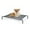 43.5" Gray, variant on Pefilos 52" Large Steel Frame Elevated Dog Bed, Outdoor Original Camping Pet Bed Cot Mat, Gray