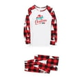 thumbnail image 3 of Odeerbi Matching Family Christmas Pajamas Sets Parent-Child Xmas Jammies Set Printed Warm Home Wear Two-piece Set Loungewear Sleepwear for Mom, 3 of 8