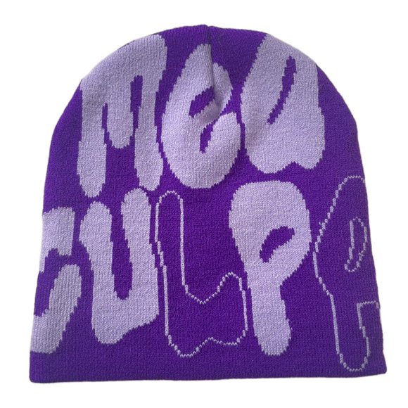 TINZ Men's And Women's Jacquard Hat Letter Hat Warm Adult Knitted Hat Whiplash Hat Ear Cover for Winter Trappers Pack