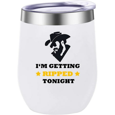 

Getting Ripped 12Oz Stainless Steel Wine Tumbler，Funny Mugs In Tv Show Merchandise Funny Gifts For Men
