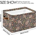 thumbnail image 3 of GZHJMY Cute Hedgehog Foldable Canvas Storage Bin, Sturdy Fabric Storage Basket with Handles, Storage Cube Box for Organizing Shelf Nursery Toy Closet 2PCS#696, 3 of 7