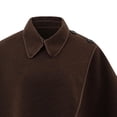 thumbnail image 4 of Fewfanhot Collared Wool Blend Cape Shawl, Button Detail Wrap Poncho for Women Daily Business Casual Wear, 4 of 5