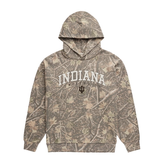 Men's Uscape Apparel  Camo Indiana Hoosiers Back Bay Fleece Hoodie