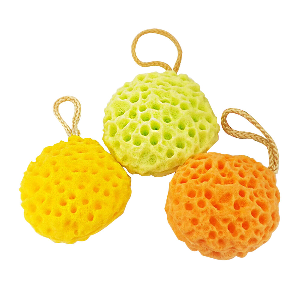 3pcs Shaped Bath Sponge Cleansing Sponge Sea Sponges Bath