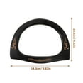 thumbnail image 2 of UPKOCH 2Pcs Purse Handbag Handles Wood Black Elegant DIY Accessory for Women, 2 of 8