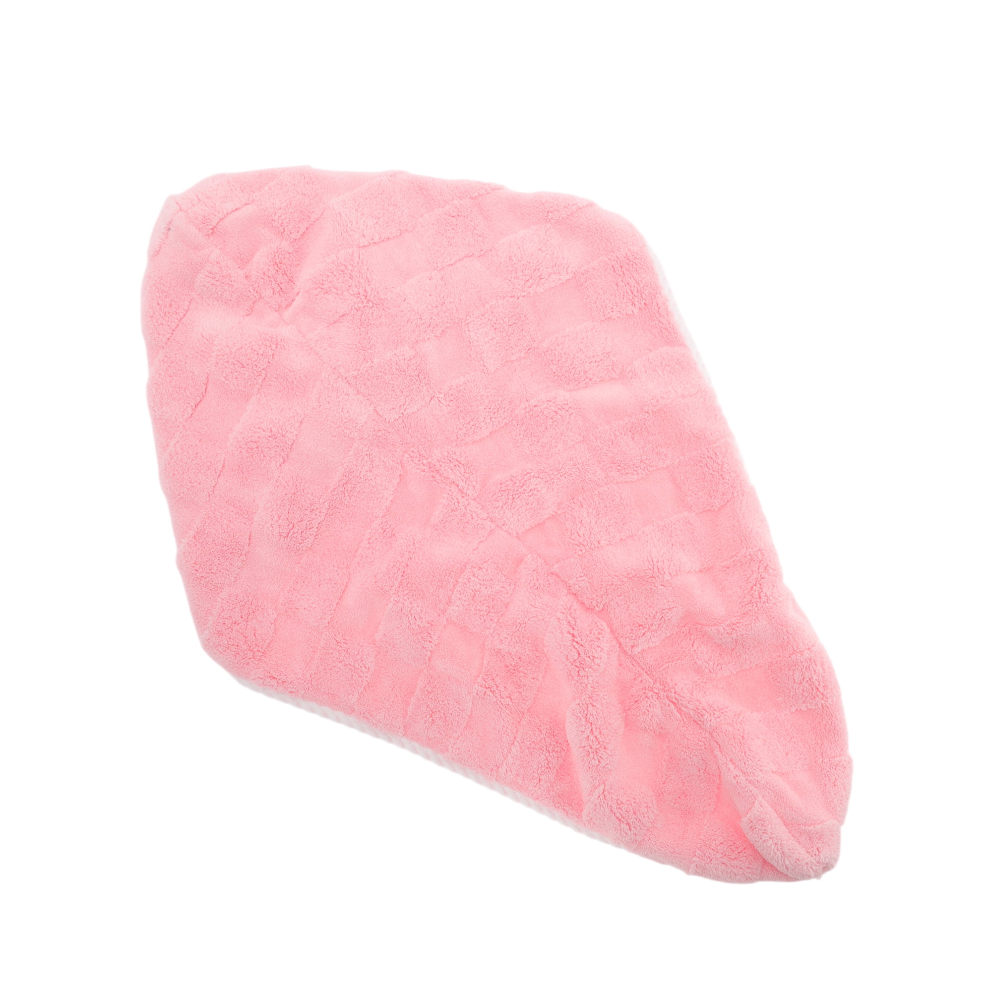 Unique Bargains 1pc Water-absorbent Quick Drying Hair Towel Wrap 26.38"x 10.24" Pink