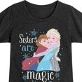 thumbnail image 3 of Frozen - Winter - Sisters Are Magic - Toddler & Youth Girls Short Sleeve Graphic T-Shirt, 3 of 5