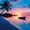Blue Pink, variant on Erosebridal Sunset Beach Pattern Zipper Twin Comforter Sets with Fitted Sheet and 2 Pillowcases,Palm Boat Tropical Zipper Bedding Set For Boys,Navy Blue Reversible,4-Piece