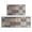 Boho Retro Brown-6, variant on Boho Retro Brown Diamond Pattern Kitchen Rugs and Mats Sets Of 2,Kitchen Decoration Rugs,Rubber Backing Non-Slip Floor Mat for Sink Washable Waterproof Laundry Room Runner Rugs