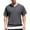 Dark Gray, variant on Mens T-Shirts Solid Color Round Neck Short Sleeve Double Layer Fashion Two Piece Style Pullover Tops T Shirts Activewear,Black,XL